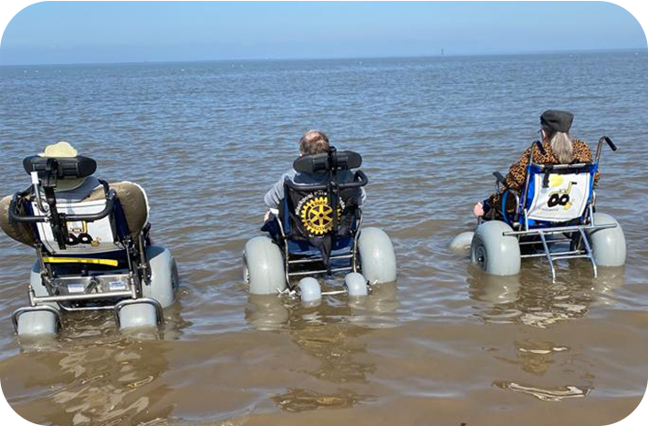 Moston Grange Nursing Home beach wheelchair activity