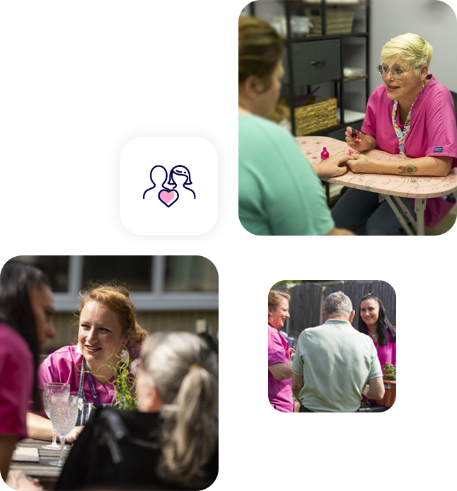 Dementia Service users and staff at Moston Grange